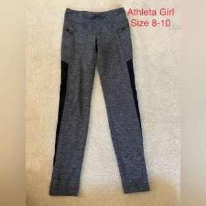 Athleta girl herringbone chevron leggings size 8-10
